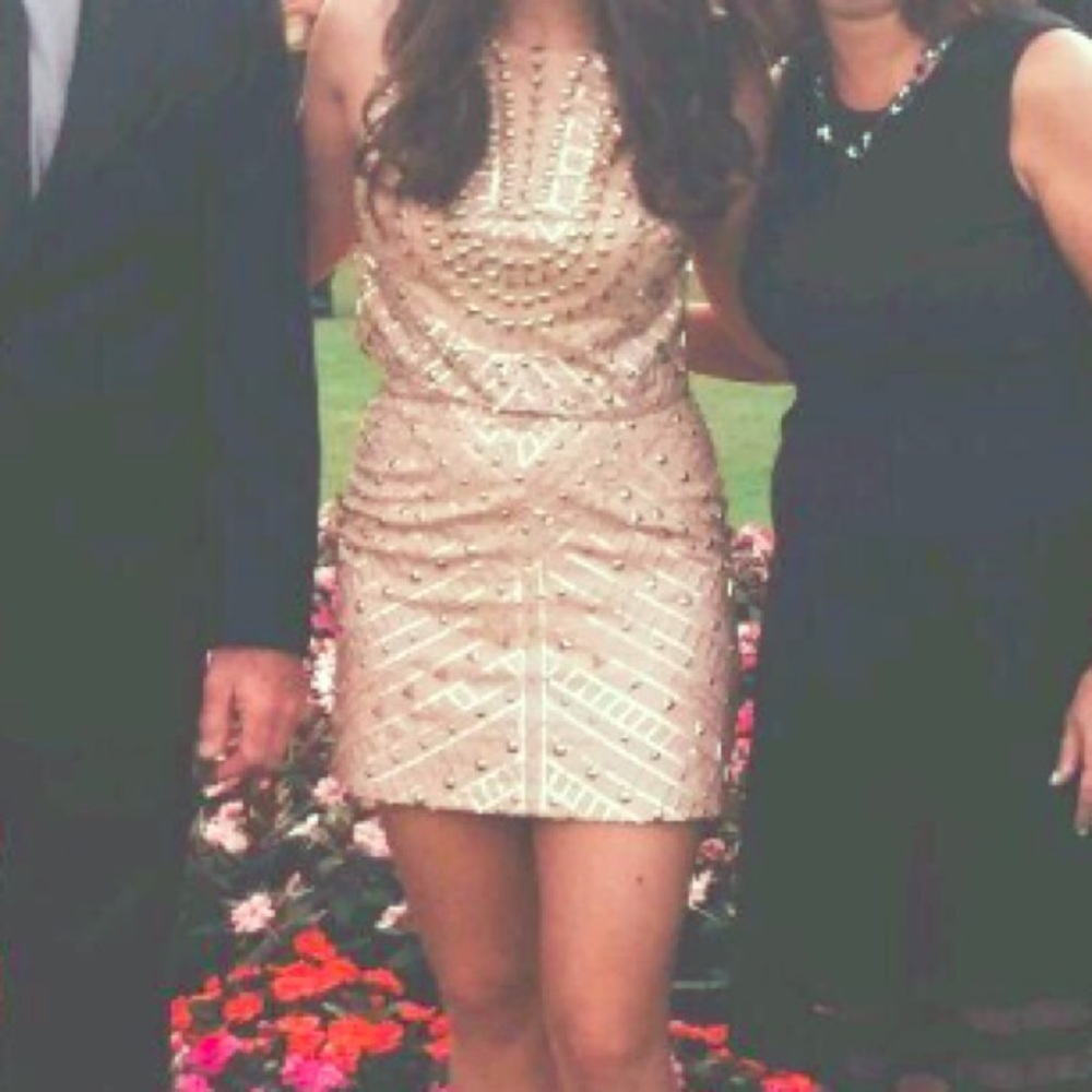 Bebe Sequin Two Piece Dress